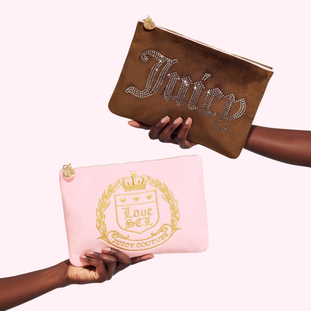 Stoney Clover Lane x Juicy Couture Embellished Flat Pouch